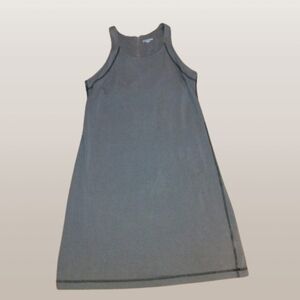 NEW Eileen‎ Fisher DRESS Size M  Taupe Y2K O. Cotton MINIMALIST